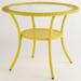 Roma All-Weather Resin Wicker Bistro Table by BrylaneHome in Lemon Patio Furniture