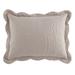 Lily Damask Embossed Sham by BrylaneHome in Khaki (Size STAND) Pillow