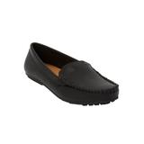 Extra Wide Width Women's The Milena Slip On Flat by Comfortview in Black (Size 7 WW)