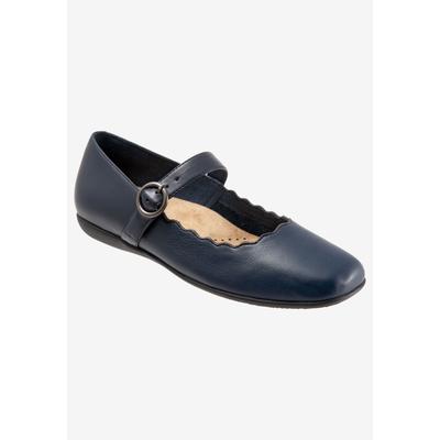 Women's Sugar Flat by Trotters in Navy (Size 9 M)