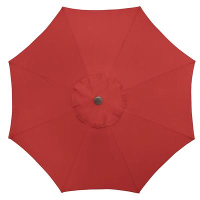 9 Ft. Tilt-and-Crank Umbrella by BrylaneHome in Geranium 9 Foot Heavy Duty Fade-Resistant Tilting Shade