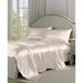 Belles & Whistles Black Satin Sheet Set by Levinsohn Textiles in Ivory (Size KING)