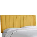Wesley Channel Seam Headboard by Skyline Furniture in Linen French Yellow (Size TWIN)