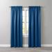 Wide Width BH Studio Room-Darkening Rod-Pocket Panel by BH Studio in Sapphire (Size 54" W 63" L) Window Curtain