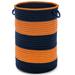 Tyson Stripe Hamper by Colonial Mills in Orange (Size 16X16X20)