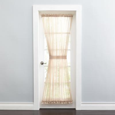 Wide Width BH Studio Sheer Voile Door Panel With T...