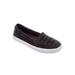 Women's The Analia Slip-On Sneaker by Comfortview in Black (Size 9 M)