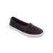 Extra Wide Width Women's The Analia Slip-On Sneaker by Comfortview in Black (Size 9 1/2 WW)