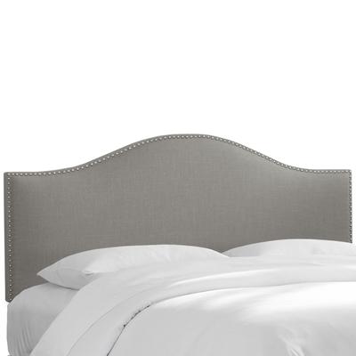 Ashland Nail Button Headboard by Skyline Furniture in Linen Grey (Size QUEEN)