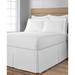 Space Maker Extra-Long 21" Drop Length White Bed Skirt by Levinsohn Textiles in White (Size CALKNG)