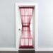 Wide Width BH Studio Sheer Voile Door Panel With Tiebacks by BH Studio in Burgundy (Size 60" W 72" L) Window Curtain