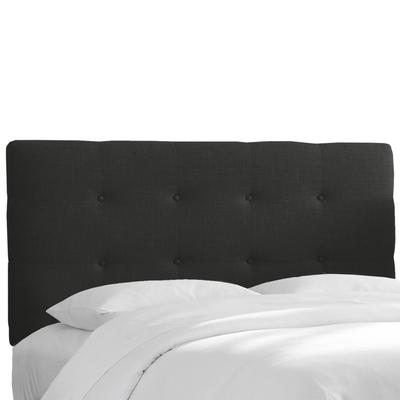 Roscoe Tufted Headboard by Skyline Furniture in Twill Black (Size FULL)