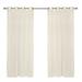Wide Width Escape Grommet Top Panel by Commonwealth Home Fashions in Ivory (Size 54" W 84" L)
