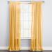 Wide Width BH Studio Sheer Voile Tab-Top Panel by BH Studio in Daffodil (Size 60" W 84" L) Window Curtain