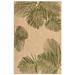 Liora Manne Carmel Palm Indoor/Outdoor Rug by Brylane Home in Green (Size 7'10" SQ)