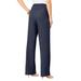 Plus Size Women's Wide-Leg Bend Over® Pant by Roaman's in Navy (Size 26 W)