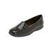 Women's The Leisa Slip On Flat by Comfortview in Black (Size 7 1/2 M)
