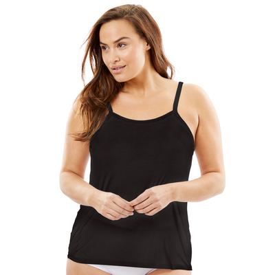 Plus Size Women's Modal Cami by Comfort Choice in Black (Size 18/20) Full Slip