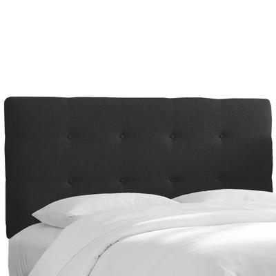 Roscoe Tufted Headboard by Skyline Furniture in Twill Black (Size QUEEN)