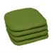 Set of 4 Stacking Chair Pads by BrylaneHome in Willow Patio Cushion