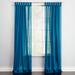 Wide Width BH Studio Sheer Voile Tab-Top Panel by BH Studio in Dark Turquoise (Size 60" W 108"L) Window Curtain