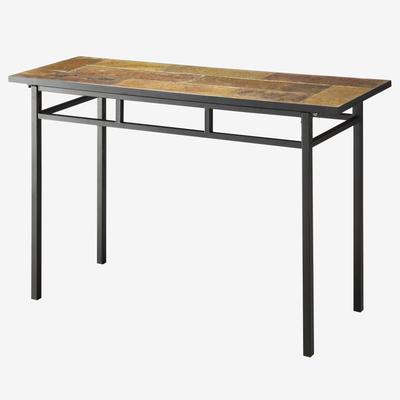 Slate Sofa Table by 4D Concepts in Black Metal Slate