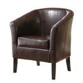 Simon Club Chair by Linon Home Décor in Brown