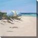 Beach Umbrellas Outdoor Wall Art by West Of The Wind in Multi