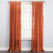 Wide Width BH Studio Sheer Voile Tab-Top Panel by BH Studio in Autumn Leaves (Size 60" W 63" L) Window Curtain