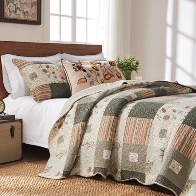 Sedona Quilt Set by Greenland Home Fashions in Natural (Size TWIN 2PC)