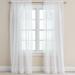 Wide Width BH Studio Pleated Voile Rod-Pocket Panel by BH Studio in White (Size 56" W 95" L) Window Curtain