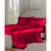 Belles & Whistles Black Satin Sheet Set by Levinsohn Textiles in Red (Size KING)