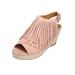 Wide Width Women's The Diane Espadrille by Comfortview in Dusty Pink (Size 9 W)