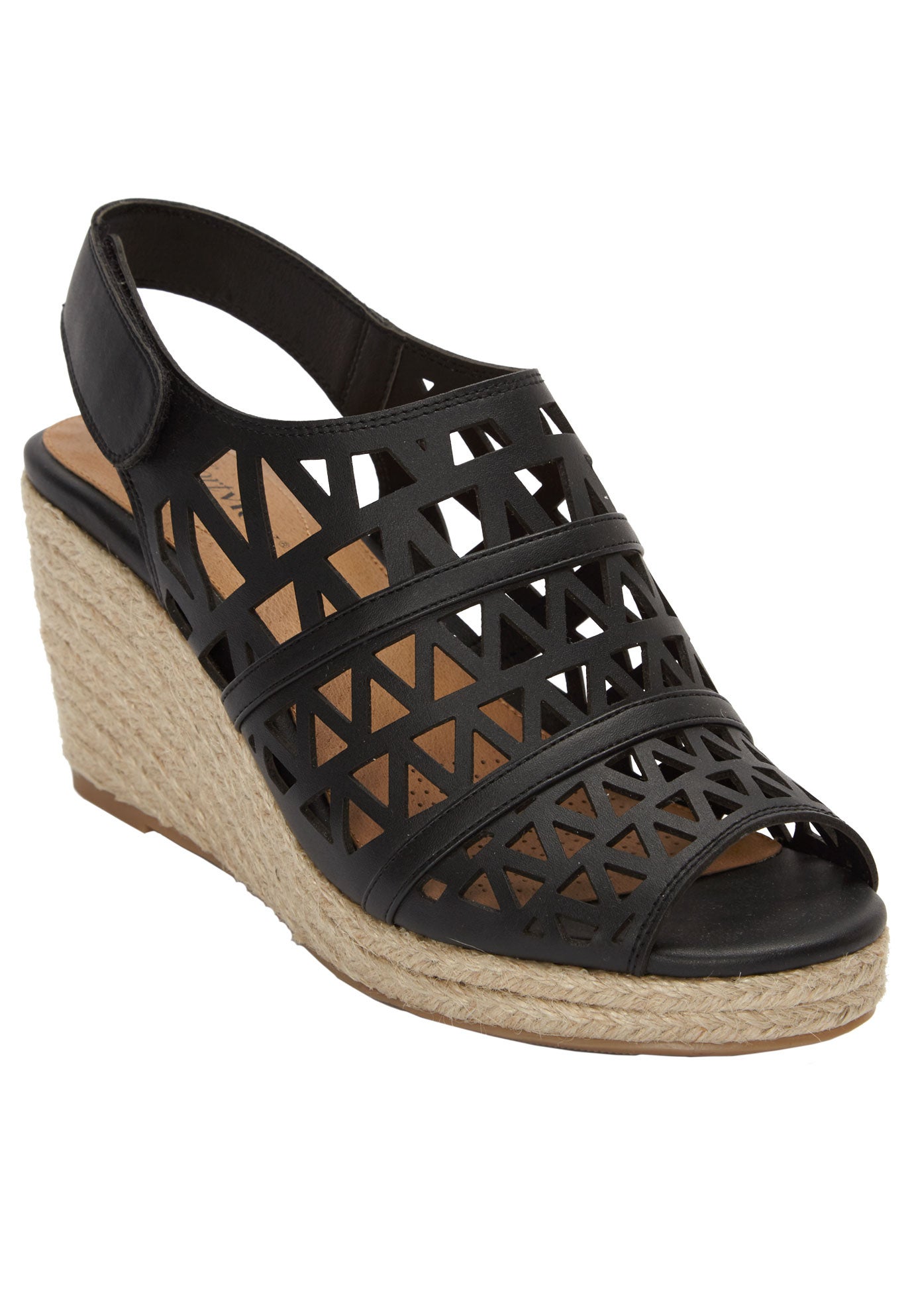 Women's The Karen Espadrille by Comfortview in Black (Size 9 M)