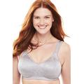 Plus Size Women's 18 Hour Ultimate Lift & Support Wireless Bra 4745 by Playtex in Warm Steel (Size 38 B)