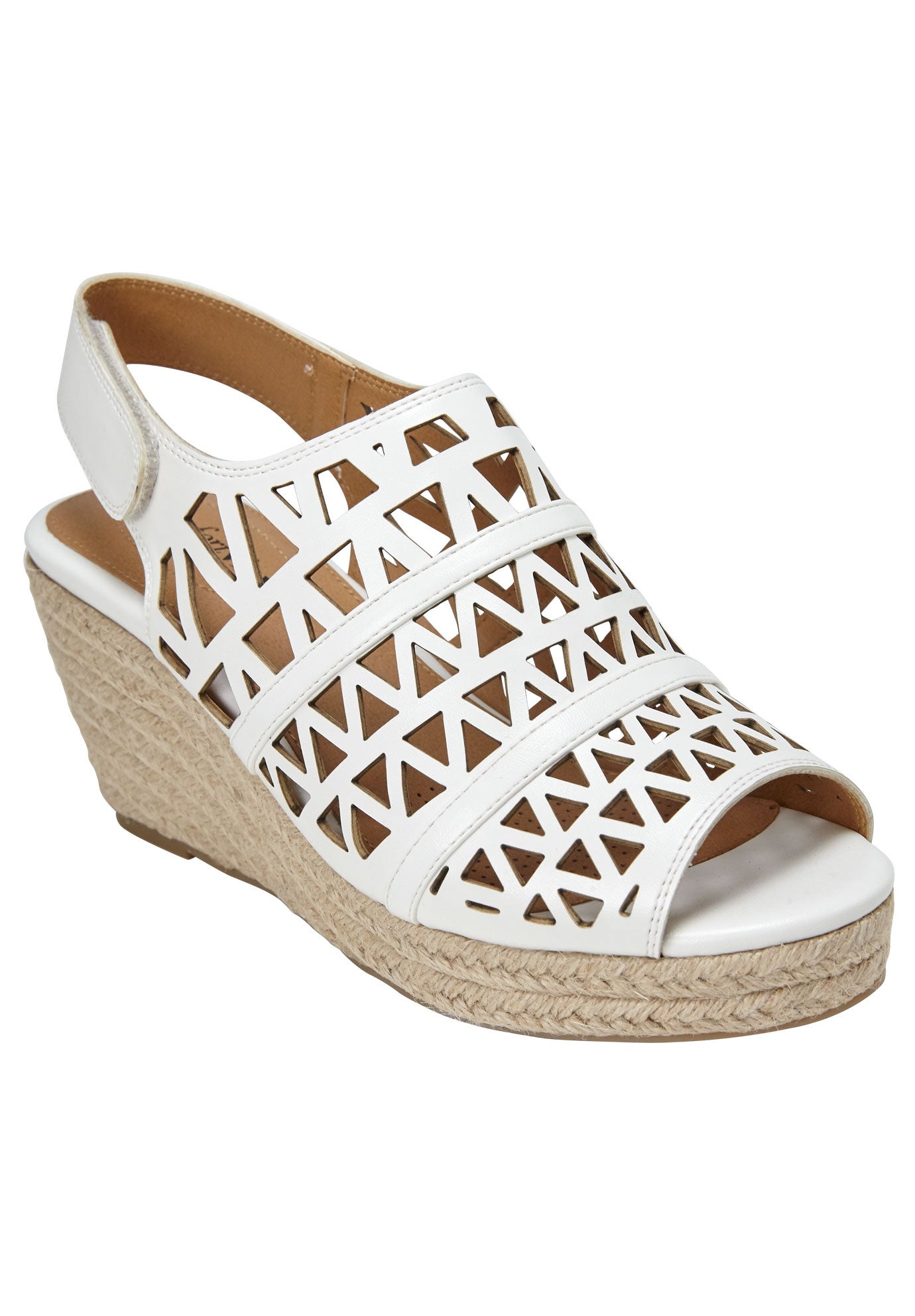 Women's The Karen Espadrille by Comfortview in White (Size 10 M)