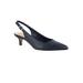 Extra Wide Width Women's Scarlett Slingback Pumps by Bella Vita® in Navy Leather (Size 9 1/2 WW)