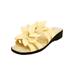 Women's The Paula Slip On Sandal by Comfortview in Pale Yellow (Size 10 M)