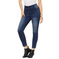 Plus Size Women's 360 Stretch Jegging by Denim 24/7 in Dark Wash (Size 22 W) Pull On Jeans Denim Legging