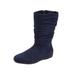 Extra Wide Width Women's The Aneela Wide Calf Boot by Comfortview in Navy (Size 9 1/2 WW)