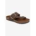 Women's Harley Sandal by White Mountain in Brown Leather (Size 8 M)