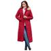 Plus Size Women's Maxi-Length Quilted Puffer Jacket by Roaman's in Classic Red (Size 2X) Winter Coat