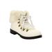 Extra Wide Width Women's The Arctic Bootie by Comfortview in White Gold Multi (Size 11 WW)