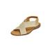 Extra Wide Width Women's The Celestia Sling Sandal by Comfortview in Gold Metallic (Size 7 WW)