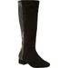 Women's The Ivana Wide Calf Boot by Comfortview in Black (Size 7 1/2 M)