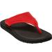 Wide Width Women's The Sylvia Soft Footbed Thong Sandal by Comfortview in Vivid Red (Size 7 W)