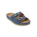 Women's The Maxi Slip On Footbed Sandal by Comfortview in Navy (Size 10 M)