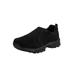 Wide Width Men's Suede Slip-On Shoes by KingSize in Black (Size 11 W) Loafers Shoes