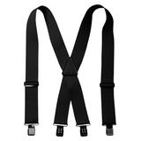 Men's Big & Tall Heavy Duty Suspenders by KingSize in Black (Size 2XL)