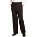 Men's Big & Tall Relaxed Fit Wrinkle-Free Expandable Waist Pleated Pants by KingSize in Black (Size 48 38)